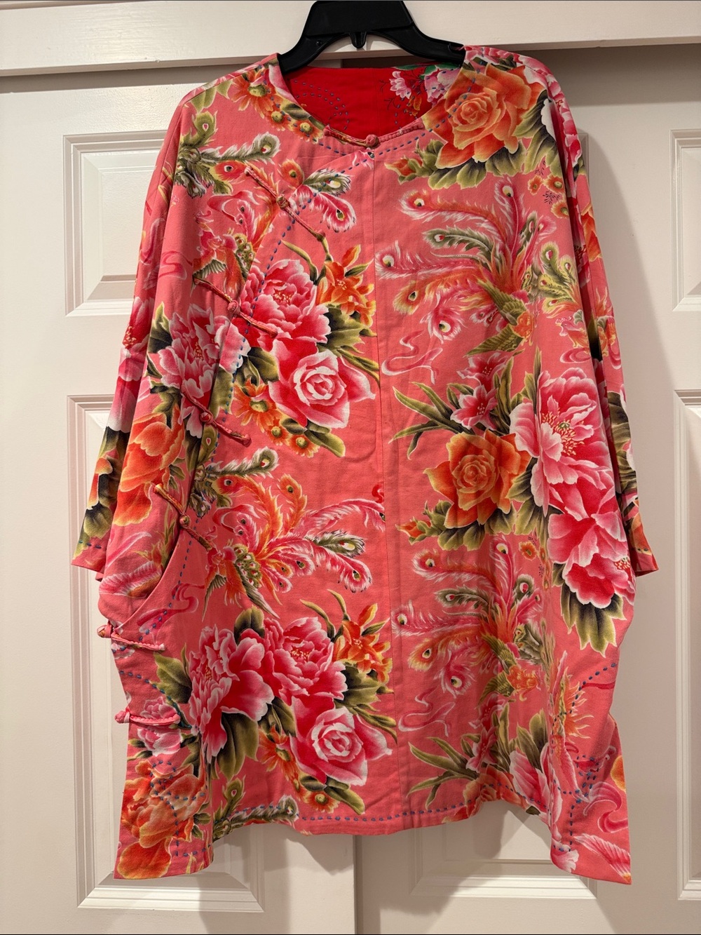 Women’s Floral Pink over sized jacket-Brand Unspecified